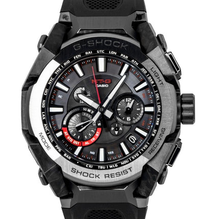 Casio G-Shock MT G Smartphone Link Analog Black Resin Strap Black Dial Solar MTG-B4000B-1A 200M Men's Watch