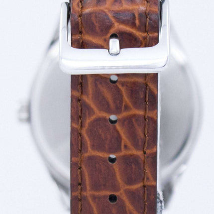 Casio Quartz White Dial Brown Leather Strap MTP-1175E-7BDF MTP-1175E-7B Mens Watch