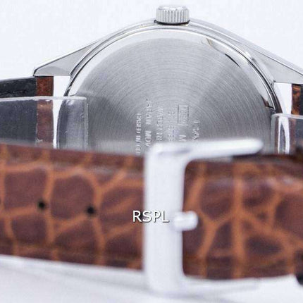 Casio Quartz White Dial Brown Leather Strap MTP-1175E-7BDF MTP-1175E-7B Mens Watch