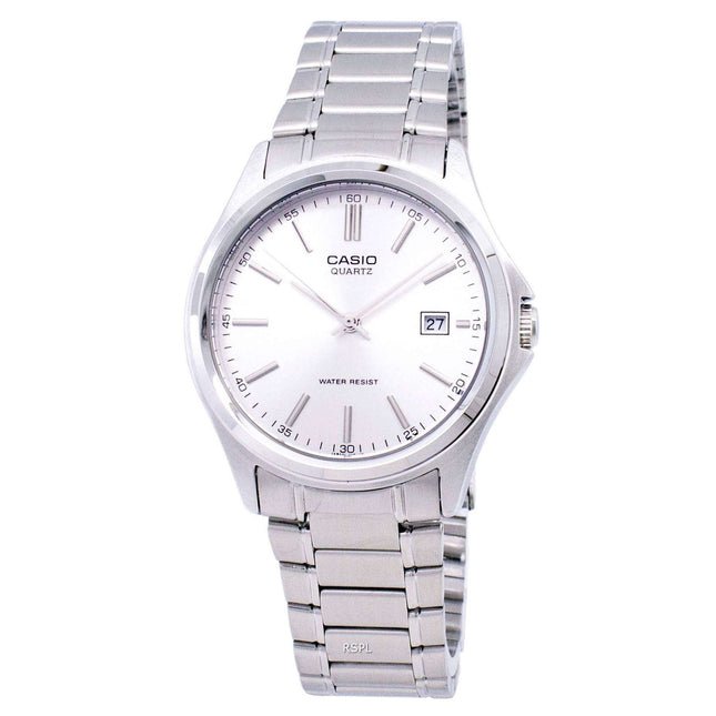 Casio Quartz Analog Stainless Steel Silver Dial MTP-1183A-7ADF MTP-1183A-7A Mens Watch