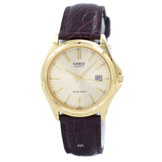 Casio Quartz Analog Gold Dial MTP-1183Q-9ADF MTP-1183Q-9A Mens Watch