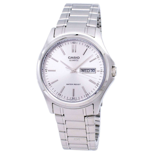 Casio Enticer Quartz Analog Silver Dial MTP-1239D-7ADF MTP-1239D-7A Mens Watch
