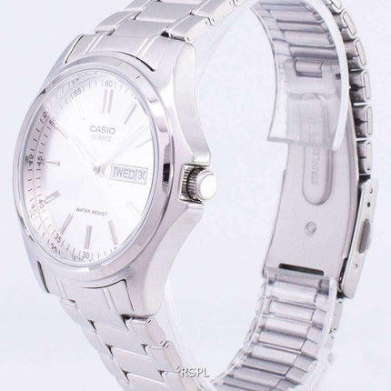 Casio Enticer Quartz Analog Silver Dial MTP-1239D-7ADF MTP-1239D-7A Mens Watch