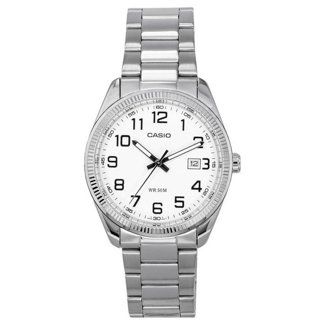 Casio Standard Analog Stainless Steel White Dial Quartz MTP-1302D-7B Men's Watches