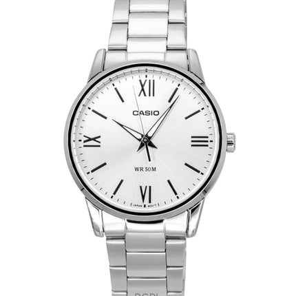Casio Analog Stainless Steel Silver Dial Quartz MTP-1303DD-7AV Men's Watch