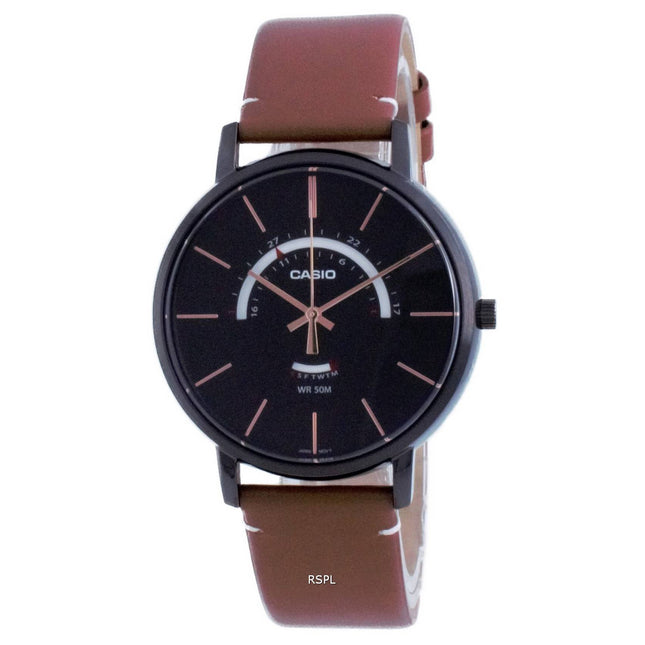Casio Classic Analog Leather Quartz MTP-B105BL-1A MTPB105BL-1A Men's Watch