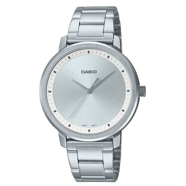 Casio Analog Silver Dial Stainless Steel MTP-B115D-7E MTPB115D-7 Men's Watch