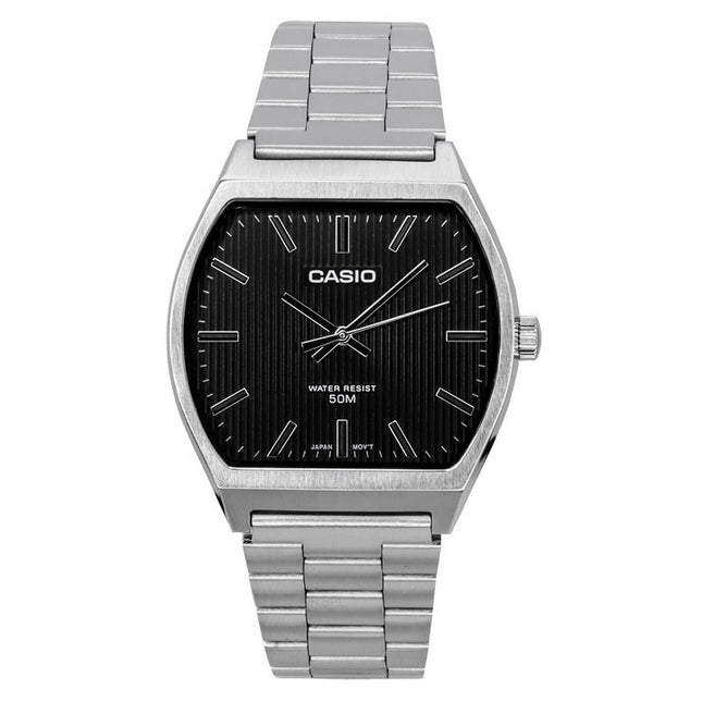 Casio Standard Analog Stainless Steel Black Dial Quartz MTP-B140D-1A Men's Watch