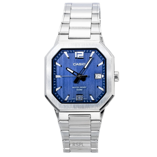 Casio Analog Stainless Steel Blue Dial Quartz MTP-B195D-2AV Men's Watch