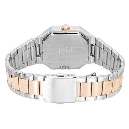 Casio Analog Two Tone Stainless Steel Black Dial Quartz MTP-B195RG-2AV Men's Watch