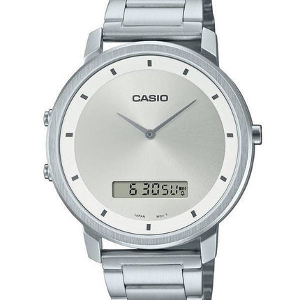 Casio Standard Stainless Steel Analog Digital MTP-B200D-7E MTPB200D-7 Mens Watch