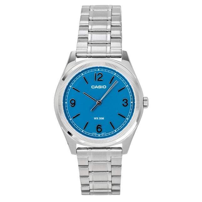 Casio Standard Analog Stainless Steel Teal Blue Dial Quartz MTP-B210D-2A1V Men's Watch