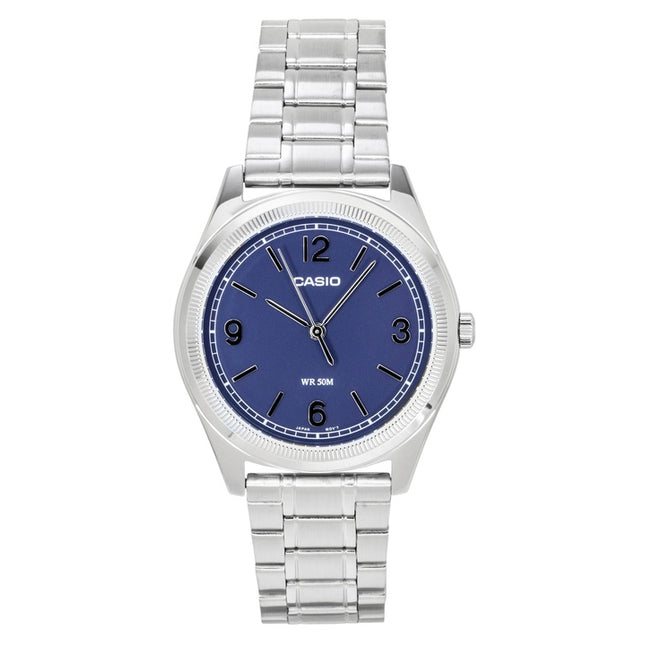 Casio Standard Analog Stainless Steel Navy Blue Dial Quartz MTP-B210D-2A2V Men's Watch