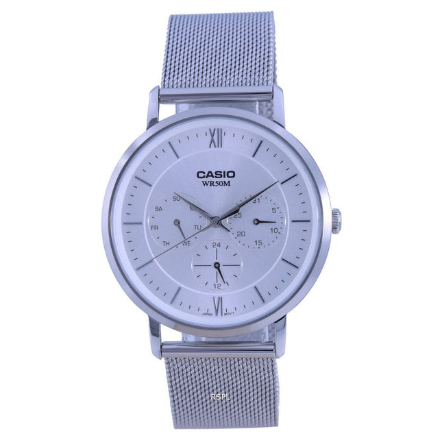 Casio Analog Silver Dial Stainless Steel Quartz MTP-B300M-7A MTPB300M-7 Men's Watch