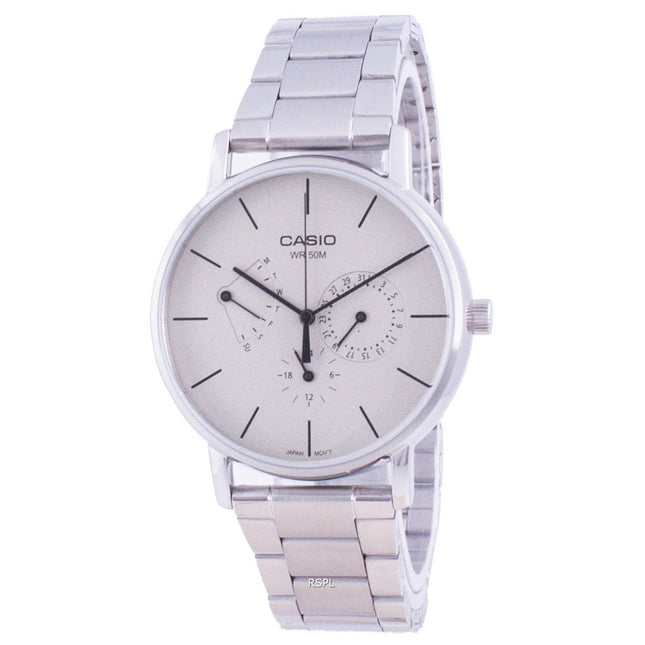 Casio White Dial Stainless Steel Quartz MTP-E320D-9E MTPE320D-9 Mens Watch