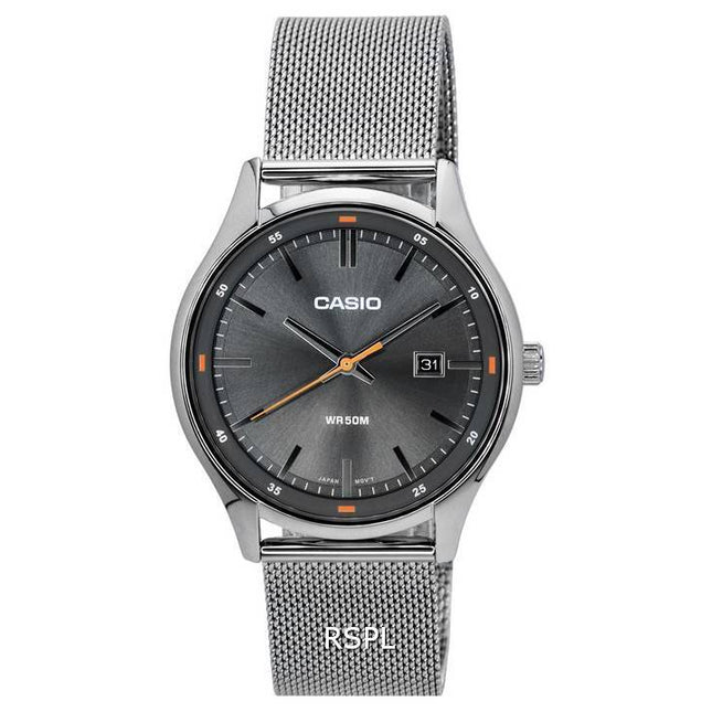 Casio Standard Analog Grey Dial Quartz MTP-E710M-8A MTPE710M-8 Men's Watch