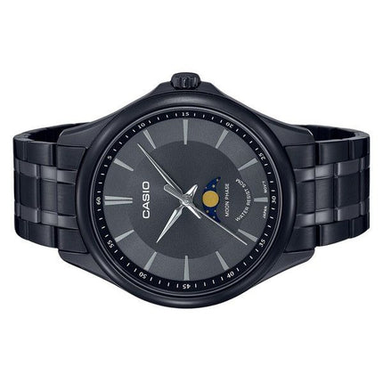 Casio Standard Analog Moon Phase Black Dial Quartz MTP-M100B-1A Men's Watch