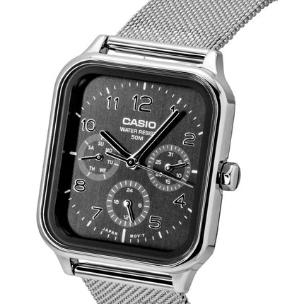 Casio Standard Analog Stainless Steel Grey Dial Quartz MTP-M306M-8AV Men's Watch