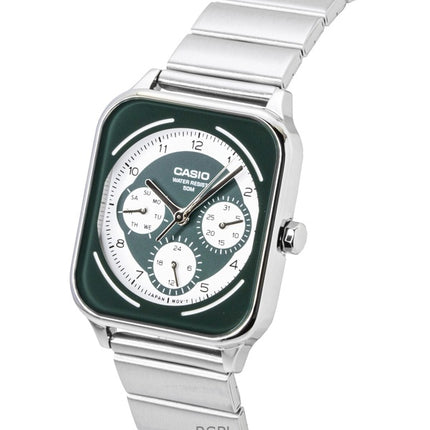 Casio Standard Analog Stainless Steel Green And White Dial Quartz MTP-M307D-3BV Men's Watch