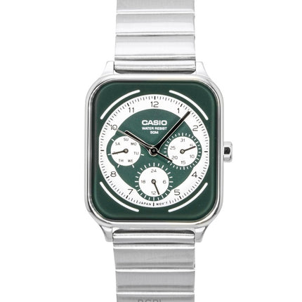 Casio Standard Analog Stainless Steel Green And White Dial Quartz MTP-M307D-3BV Men's Watch