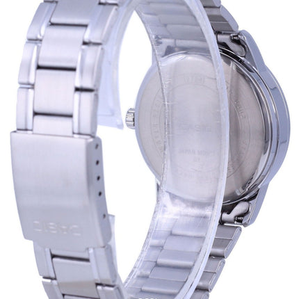 Casio Black Dial Stainless Steel Analog Quartz MTP-V002D-1B3 MTPV002D-1 Men's Watch