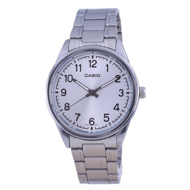 Casio Silver Dial Stainless Steel Analog Quartz MTP-V005D-7B4 MTPV005D-7 Men's Watch