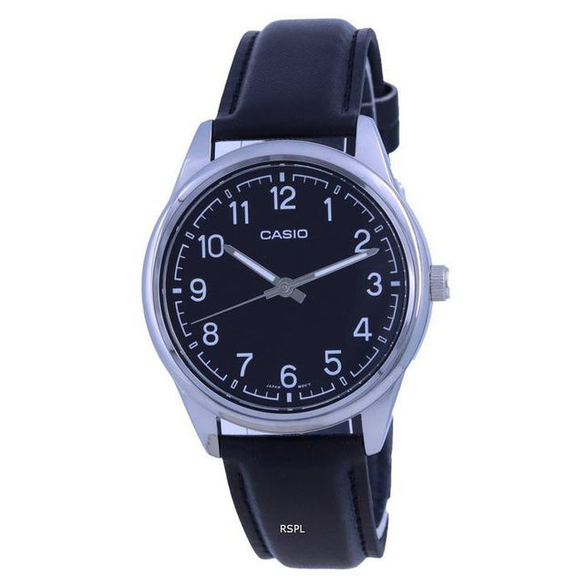 Casio Black Dial Stainless Steel Analog Quartz MTP-V005L-1B4 MTPV005L-1 Men's Watch