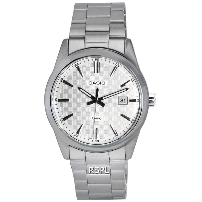 Casio Analog Stainless Steel Silver Dial Quartz MTP-VD03D-7A MTPVD03D-7 Men's Watch