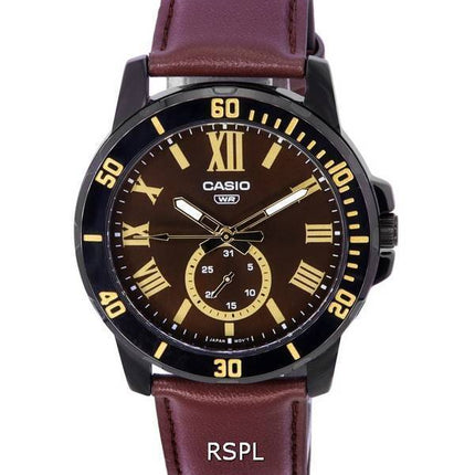 Casio Analog Brown Dial Quartz MTP-VD200BL-5B MTPVD200BL-5B Men's Watch