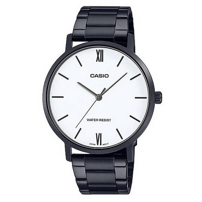 Casio White Dial Stainless Steel Analog MTP-VT01B-7B MTPVT01B-7 Mens Watch