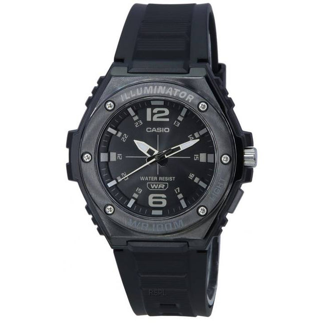 Casio Standard Analog Black Dial Quartz MWA-100HB-1A MWA100HB-1 100M Men's Watch