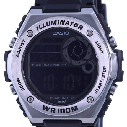 Casio Youth Digital Resin Strap MWD-100H-1B MWD100H-1 100M Mens Watch