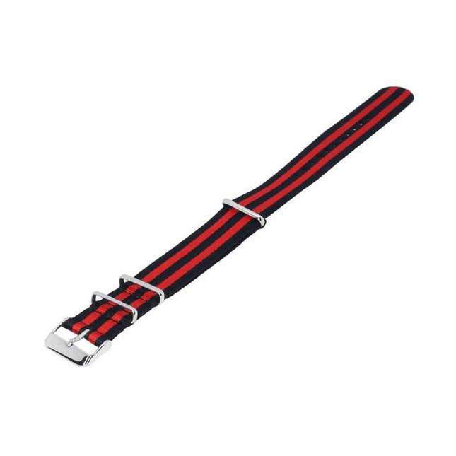 Ratio NATOR05 Multicolor Red And Black 20mm Polyester Watch Strap