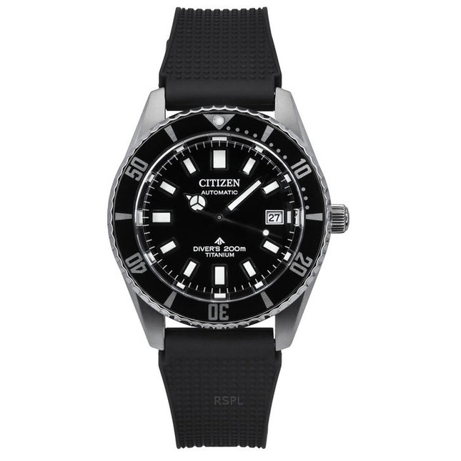 Citizen Promaster Fujitsubo Super Titanium Polyurethane Strap Black Dial Automatic Diver's NB6021-17E 200M Men's Watch