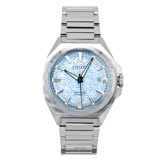 Citizen Series 8 Limited Edition Stainless Steel Light Blue Automatic NB6051-59L 100M Men's Watch