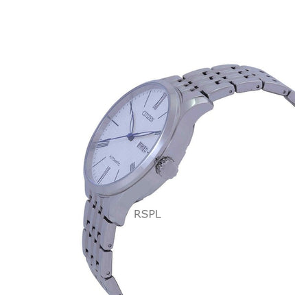 Citizen Stainless Steel White Dial Automatic NH8350-59B Men's Watch