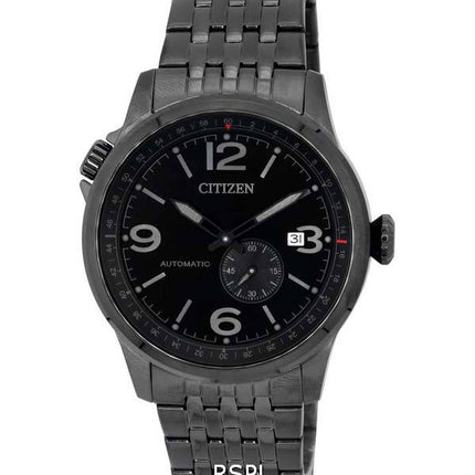 Citizen Future Force Stainless Steel Black Dial Automatic NJ0147-85E 100M Men's Watch