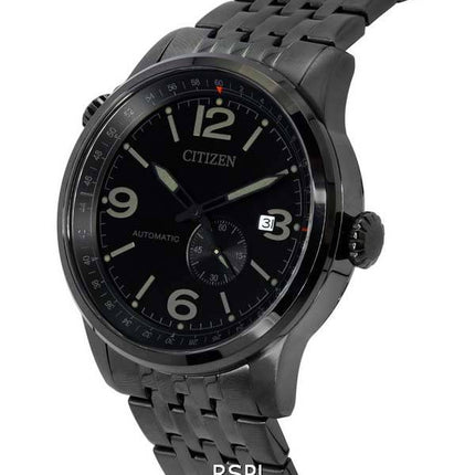 Citizen Future Force Stainless Steel Black Dial Automatic NJ0147-85E 100M Men's Watch