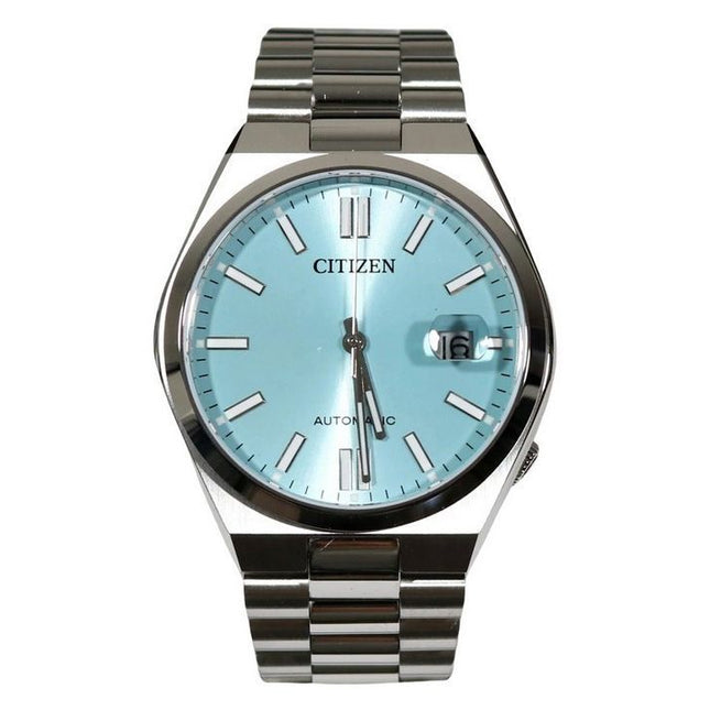Citizen Tsuyosa Stainless Steel Ice Blue Dial Automatic NJ0151-88M 100M Men's Watch