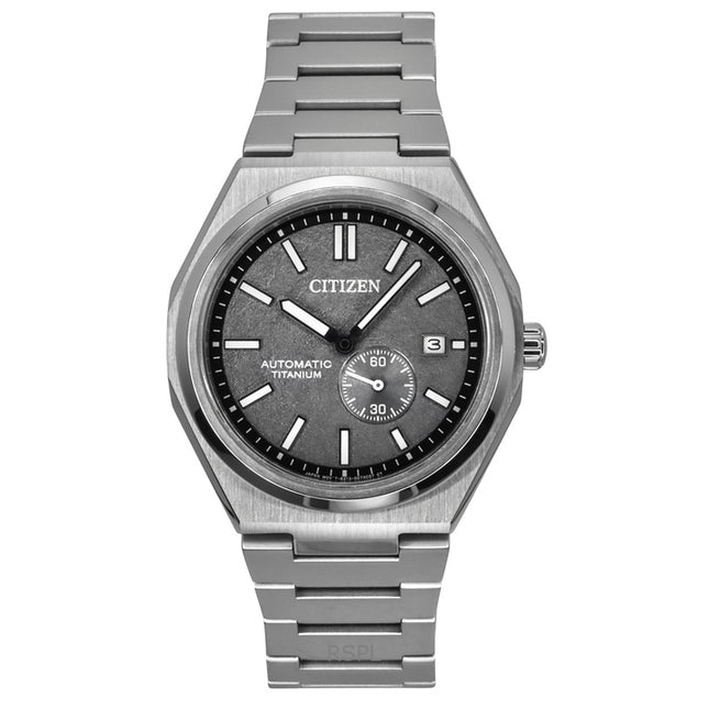 Citizen Zenshin Super Titanium Grey Dial Automatic NJ0180-80H 100M Men's Watch