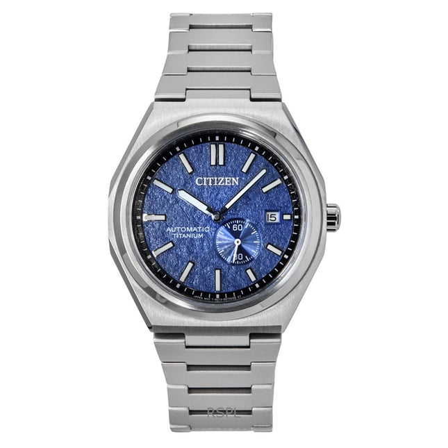 Citizen Zenshin Super Titanium Blue Dial Automatic NJ0180-80L 100M Men's Watch