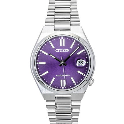 Citizen Tsuyosa Stainless Steel Sunray Purple Dial Automatic NJ0200-50W Men's Watch
