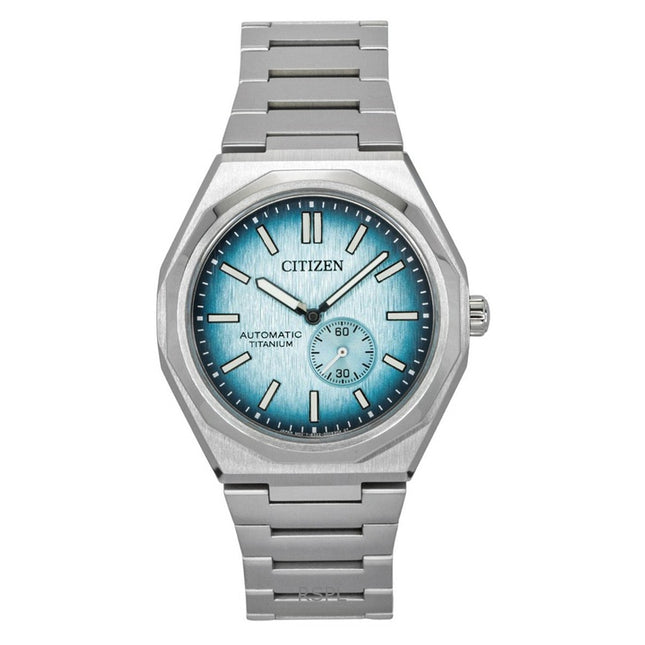 Citizen Zenshin 60 Super Titanium Light Blue Dial Automatic NK5020-58L 100M Men's Watch