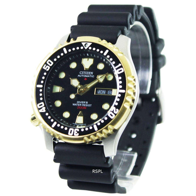 Citizen Diver Promaster Automatic Gold 21 Jewels 200M NY0045-05E Mens Watch