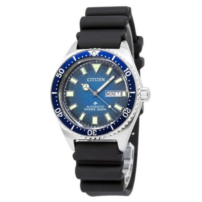 Citizen Promaster Rubber Strap Blue Dial Automatic Diver's NY0129-07L 200M Men's Watch