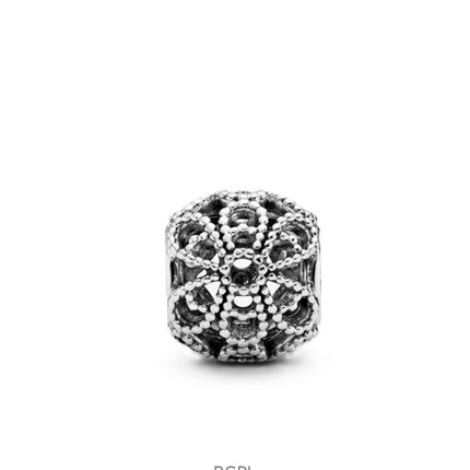 Pandora Openwork Flower Charm With Clear Beads P-791282 For Women