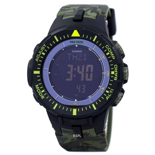 Casio Protrek World Time Low Temperature Tough Solar Digital PRG-300CM-3 Men's Watch