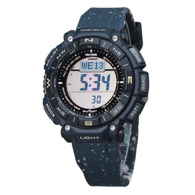 Casio ProTrek Climber Line Digital Blue Silicon Strap Tough Solar PRG-340SC-2 100M Men's Watch