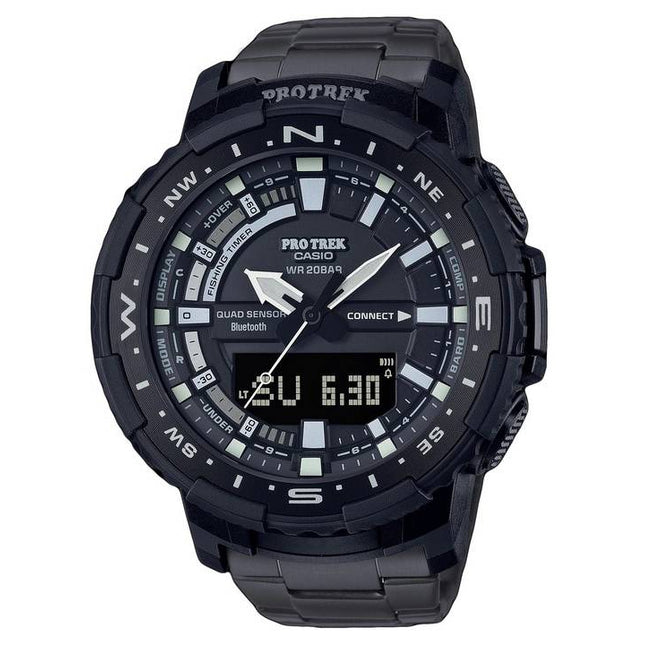 Casio Pro Trek Bluetooth Analog Digital Titanium Quartz PRT-B70YT-1 PRTB70YT-1 200M Mens Watch
