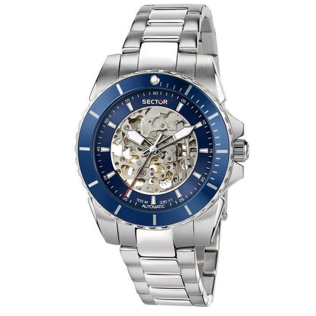 Sector 450 Automatico Stainless Steel Skeleton Blue Dial Automatic R3223276003 100M Men's Watch